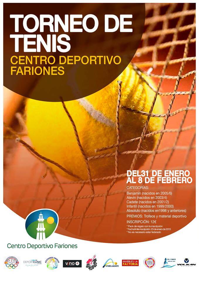 Torneo de tenis centro deportivo fariones.